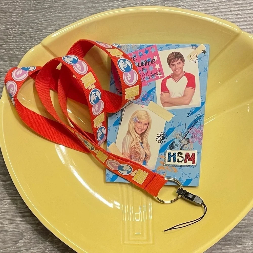 Disney High School Musical Efron Hudgens Address Book & Lanyard Set Vintage